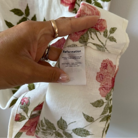 Reformation Miso Linen Mini Dress in Jolie - Picture 10 of 10